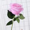 Flor de simulación de una sola rosa para decoración de hotel de boda, flor de simulación, diseño de escena de flores falsas, comercio exterior, hogar, flores al por mayor