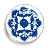 Padrão de Porcelana Azul e Branca Gema do Tempo Cristal Vidro Ímã de Geladeira Chaveiro Brincos Suporte de Celular Joias