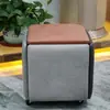 Banqueta de Almacenamiento Moderna Nórdica, Banqueta para Cambiarse los Zapatos, Taburete Pequeño Multifuncional, Taburete Plegable Cubo, Taburete Combinado Cinco en Uno