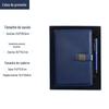 Notebook caixa de presente conjunto atacado papelaria presentes bronze janelas grades fivela personalizado negócio notepad logotipo