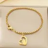 Moderna y Dulce Multi-Estilo Corazón Hueco Forma de Corazón Cadena de Perlas para Padres e Hijos de Cintura Alta Día de la Madre Acero Inoxidable Pulsera para Mamá