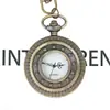 Reloj de Bolsillo Vintage Hueco Personalizado al por Mayor Reloj de Cuarzo Flip-Top Esfera Creativa Reloj Vintage Unisex