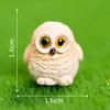 Micro Paisaje Búho Creativo Simulación Animal Adornos Artesanías de Resina DIY Decoraciones Accesorios para Plantas en Maceta de Escritorio