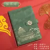 Caderno Retro Estilo Chinês Personalizado, Caderno Personalizado A5 para Reunião de Negócios, Caderno Espesso Estudante em Couro Sintético