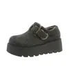 Zapatos de algodón cómodos y versátiles de lana esponjosa de un paso para mujer 2026 Otoño/Invierno nuevo estilo suela gruesa con terciopelo cálido zapatos tipo Birkenstock para mujer