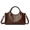 Bolso de mano de moda de gran capacidad, nuevo, transfronterizo 2026, bolso de hombro popular de cuero suave, bolso sencillo y versátil para el día a día para mujer