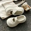 Zapatos slip-on con estrellas, estilo dulce y fresco de chica hot para mujeres menudas, mules de verano de suela gruesa estilo subcultura Y2K, de punta cerrada