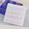 Una Caja de Pendientes de Plástico con Strass para Perforación de Oreja, Adecuados para Hombres y Mujeres, Estilo Coreano, Pendientes Pequeños Elegantes, Joyería para Toda la Oreja, Barras para Oreja 2026