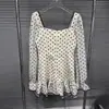 Vestido Francés con Lunares, Volantes, Dulce y Elegante, Estilo Nuevo Primavera 2026, para Reducir la Edad de las Mujeres