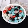 Cuentas de ábaco con brillo dorado, cuentas planas, cuentas trapezoidales de loto, colgantes de material de resina, pulsera y collar DIY al por mayor