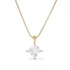 Elegante y Estilizada Cadena de Clavícula para Mujer con Colgante de Acero de Titanio en Forma de Diamante, Estilo Ins de Lujo Ligero, Joyería Popular Transfronteriza