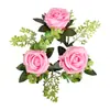 Decoração de Mesa Transfronteiriça Suporte de Vela Flor Rosa Celebração de Casamento Gabinete de Vinho Hall de Entrada Café Artesanato Enfeites de Mesa