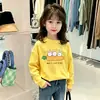 Camiseta de Manga Larga Dulce Linda con Estampado de Dibujos Animados para Niña 2026 Otoño Nueva Superior de Estilo Casual para Niñas