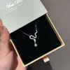 Collar con Colgante del Año del Zodiaco Serpiente para Mujer, Lujo Ligero, Nicho, Moda Ins, Versátil, Elegante, Colgante de Alta Gama, Cadena para Clavícula, Regalo para Novia