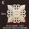 Tallado en Madera Dongyang Madera Maciza Estilo Europeo Cuadrado Cabeza de Columna Romana Gabinete Cuadrado Calcomanía Decoración Hueca Flor Cuadrada Grande
