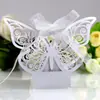 Venta Caja de Caramelo de Boda de Chocolate Hueco Láser Rosa de Amazon Cartón de Mariposa de Boda Zhejiang Spot Venta al por Mayor