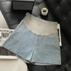 Shorts de Mujer Embarazada Ropa Exterior de Verano para Mujer Pantalones de Mezclilla Delgados de Pierna Ancha Verano Jeans Casuales Sueltos Combinan con Todo Pantalones de Cintura Alta