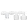 Codo 2 pe tubería purificador de agua codo dispensador de agua RO agua pura dispensador de agua directa 2 empalme accesorios de filtro