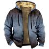 Sudadera con capucha con estampado multicolor europeo y americano, impresión digital 3D, forro marrón, chaqueta de algodón