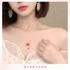 Pegatinas de Tatuaje de Flor de Cerezo Rosa para Mujeres, Impermeables y de Larga Duración, Clavícula, Muñeca, Brazo, Estilo Chino, Románticas, Frescas, Imágenes Pequeñas, Gama Alta