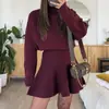2025 Novo Suéter Casual de Férias Europeu e Americano Vestido Curto de Manga Longa Feminino Outono e Inverno Vestido com Gola de Pelo Amazon