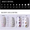 Venda Quente Transfronteiriça 1440 Peças Por Pacote Vidro Fundo Plano Leque para Nail Art em Formato de Leque DIY Nude Ab Redondo Acessórios Atacado