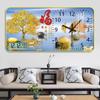 Reloj de pared para sala de estar 2025, nuevo reloj electrónico con calendario perpetuo y pintura decorativa para colgar en el hogar, reloj de pared inteligente