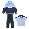 Uniforme de escuela primaria, traje de tres piezas, primavera y otoño, manga larga, deportes, jardín de infantes, uniforme de clase, BLY100