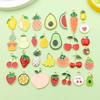 Mezcla de 30 Estilos de Aleación con Goteo de Aceite Dibujos Animados Fruta Piña Fresa Colgante Colgante Pulsera DIY Collar Accesorios de Joyería