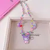 Collar con colgante de cuentas de colores para niña, juguete de dibujos animados, adornos para niña, accesorios de princesa para bebé