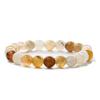 Pulsera de cuentas de amatista de piedra natural directa de fábrica pulsera de ágata calcedonia pulsera terminada pulsera multicolor al por mayor