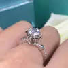 Anillo de boda de estrella femenino circón brillante anillo de boda nupcial anillo suministro de comercio exterior r7526