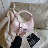 Bolsa de Ombro Crescento Portátil de Design de Nicho Estilo Coreano Feminina 2025 Nova Moda Bolsa de Axila Bolsa de Ombro Transversal Versátil