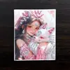 Pintura Thangka Dorada de Color al por Mayor Núcleo Zorro de Nueve Colas Hada Zorro Zakiram Vida Pasada y Vida Presente Thangka con Dorado Espolvoreado Tarjeta de Lienzo Núcleo