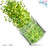 Kit de Unhas Verdes Transfronteiriço 12 Cores Misturadas Lantejoulas para Nail Art Laser Pó Escarlate Joias para Nail Art Broca Adesivo para Unha