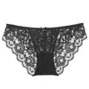 Ropa Interior Sexy Transfronteriza Europea y Americana para Mujer, Tangas Transparentes de Encaje Fino Talla Grande, Braguitas de Cintura Baja Levanta Glúteos