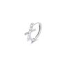 Aretes de Símbolo Entrelazado en Forma de X Pequeños Nueva Moda Redondos Pequeños Aro para la Oreja Diseño de Nicho Diamante Flash Zircón Cruz Hebilla para la Oreja