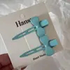 Un Par de Pasadores Metálicos con Forma de Lazo Sin Costuras para el Flequillo de Mujer Pasador Nuevo Estilo Pinza Cosmética Accesorios para el Cabello