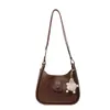 Bolso Cuadrado Pequeño de Color Contrastante de Moda y Popular Bolso de Hombro/Axila de Estilo Retro Simple Transfronterizo Bolso Cruzado para Mujer Texturizado Versátil