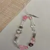 Ins Advanced Sense Millennium Style y2K Doce Spice Girl Fofo Feito à Mão Corrente para Celular Cordão para Câmera CCD Enfeites Pendurados com Contas