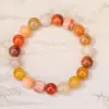 Pulsera de Ágata Dorada Natural de Seda, Hilo Único, Alta Calidad, Estilo Único, Directo de la Fuente, Amplio Stock, Suministro Directo de Fábrica