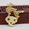 Yiwu Gold Ray color dorado chapado DIY traje antiguo para hombre ala buena Corona horquilla Kirin Tengyun accesorios para el cabello ropa china B696