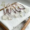 Colgante de estrella de ágata blanco natural, lujo ligero y exquisito, colgante de calcedonia y jadeíta, accesorios para collar DIY hechos a mano al por mayor