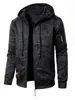 Nueva Sudadera con Capucha de Punto Jacquard Casual Deportiva para Hombre