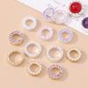 Anillo de Cuentas de Oro Relleno de 14K con Conservación de Color y Incrustaciones de Zircón, Anillo de Cuentas DIY, Colgante para Collar, Pulsera, Accesorios de Joyería Hechos a Mano al Por Mayor