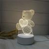 Fábrica fonte criativa pequena luminária de mesa luz noturna 3D presente para o Dia da Mulher Festival da Deusa atividades pequeno presente
