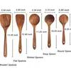 Conjunto de utensílios de cozinha de 6/7 peças, conjunto de ferramentas de cozinha com suporte, espátula de cozinha, colher, colher de mistura, acácia, teca, colher de sopa