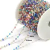 Cadena de Cuentas de Piedra Natural Acero Inoxidable de Fábrica Fuente Venta al por Mayor 0.8mm Conserva el Color Collar Pulsera DIY Transfronterizo En Stock Disponible para Personalización