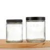 Botella de Crema Transparente de 150 ml Taza para Velas Botella de Vidrio Transparente Sellada Botella Muestreadora para Reempaque de Cosméticos Crema para Ojos