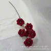 Flores de Gardenia Artificiales de 6 Cabezas para Decoración de Techo de Salón de Bodas, Arreglo Floral para Techos Altos, Decoración Suave, Arreglo Floral, Flores de Exportación
